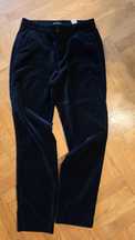 Massimo dutti spodnie damskie M 38 aksamitne czarne cygaretki jak nowe