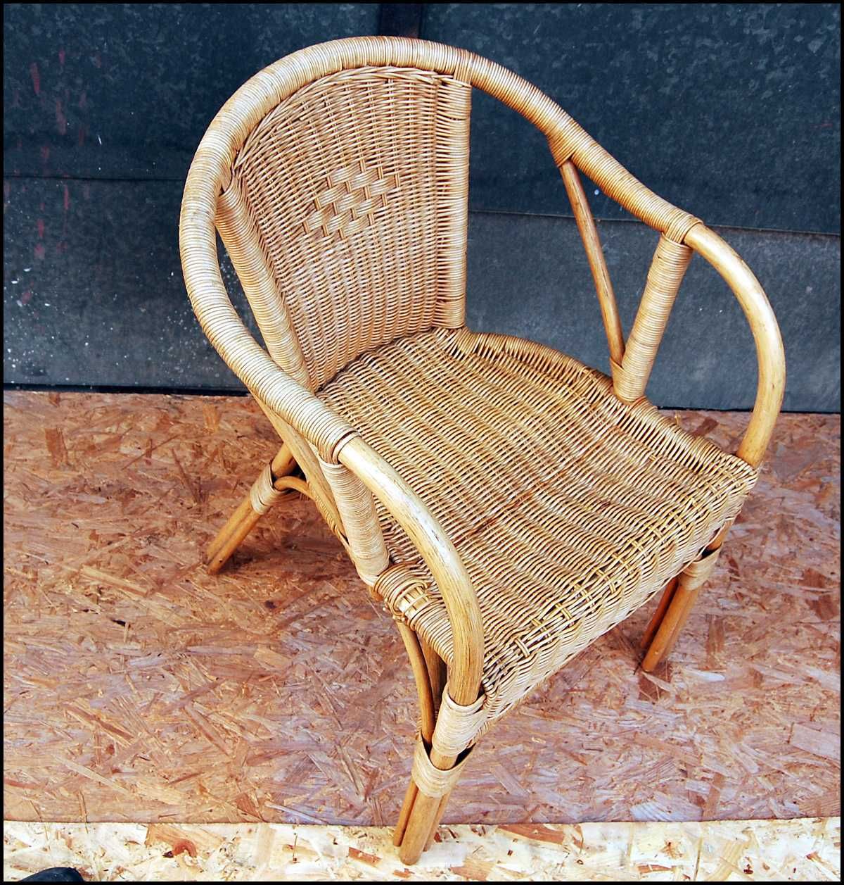 Fotel / wiklina / bambus / rattan