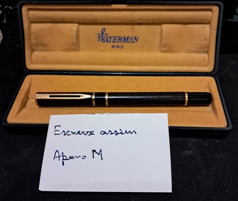 Caneta Waterman Roller e outra de Aparo