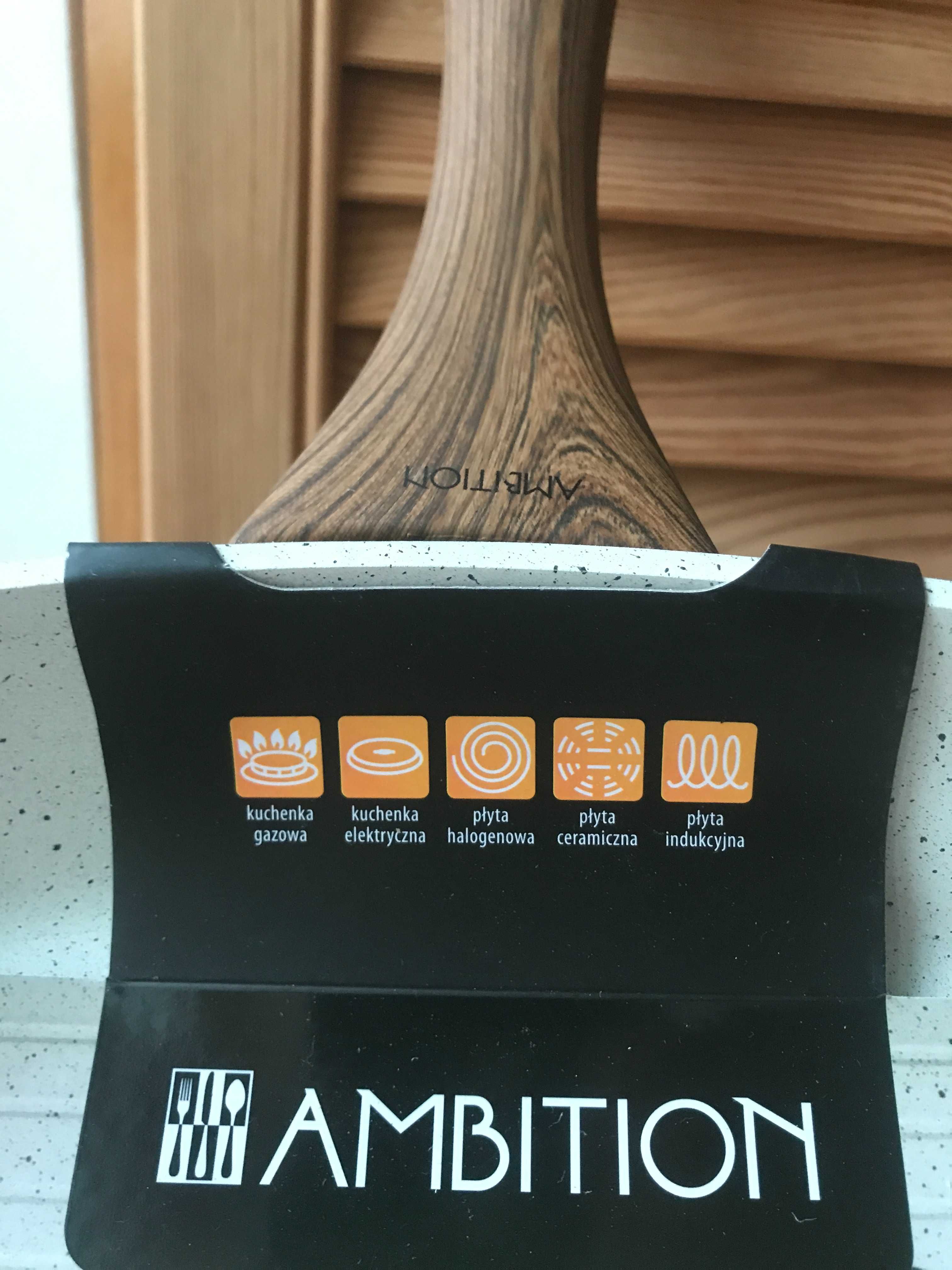 Komplet patelni Ambition: Grill Nature 28 cm i okrągła 24 cm