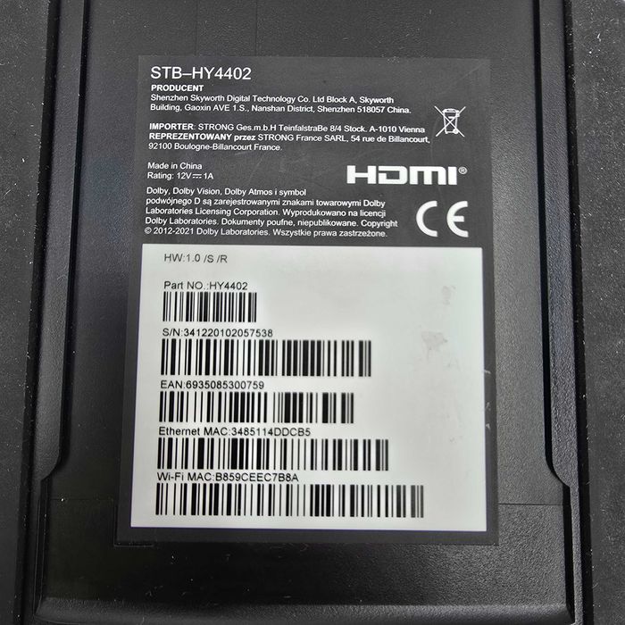 Dekoder Android TV Box 4K Magenta STB-HY4402 Okazja!