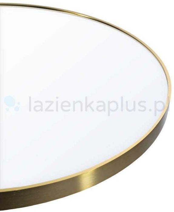 Lustro 80x40 cm Owalne Złote