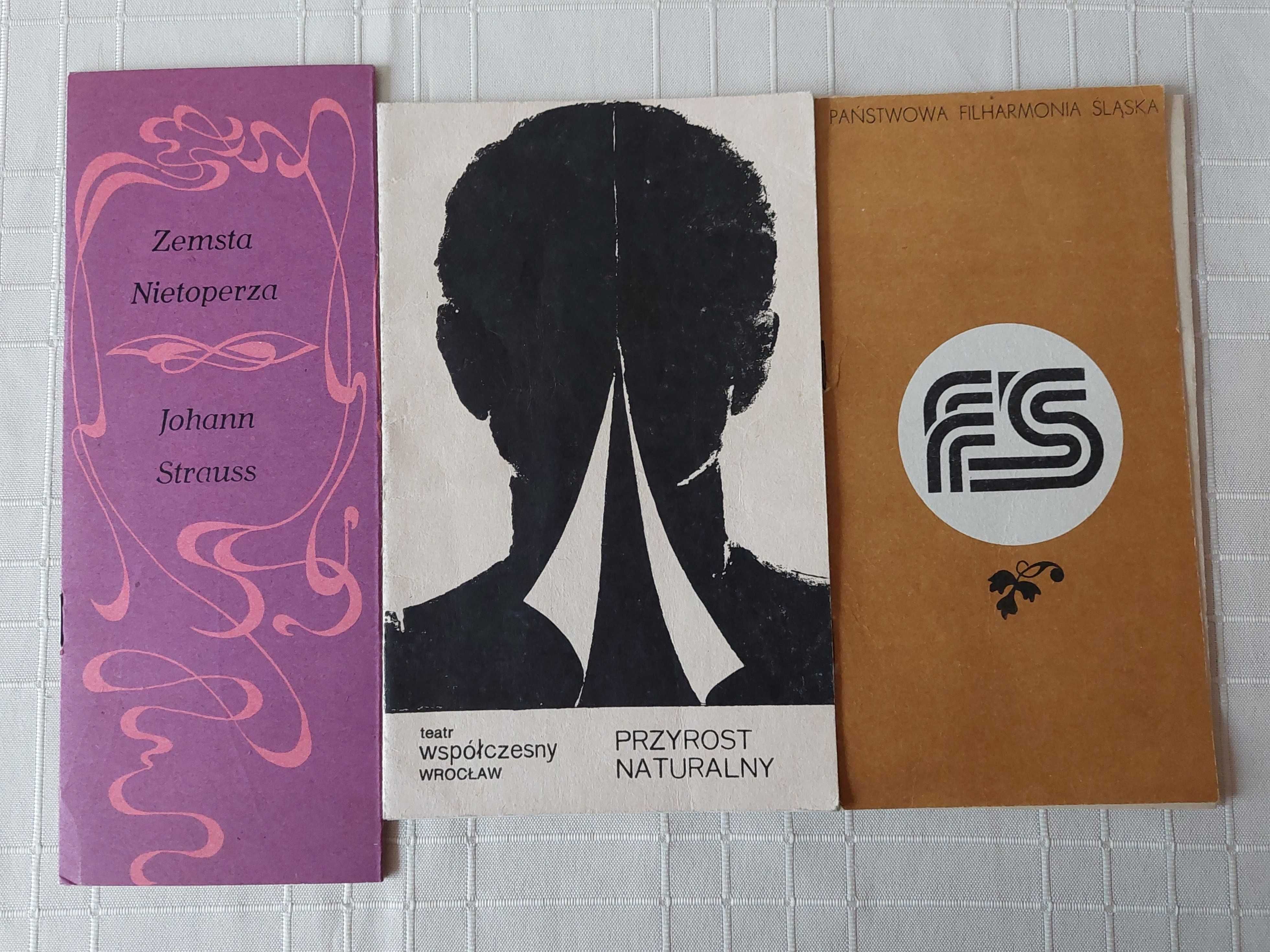 Ulotki / programy wydarzeń kulturalnych z lat 70. i 80.