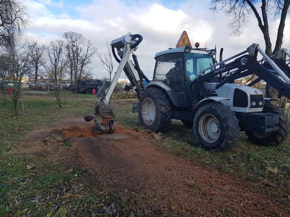 wycinka drzew, rębak,frezowanie,rekultywacja na 30cm