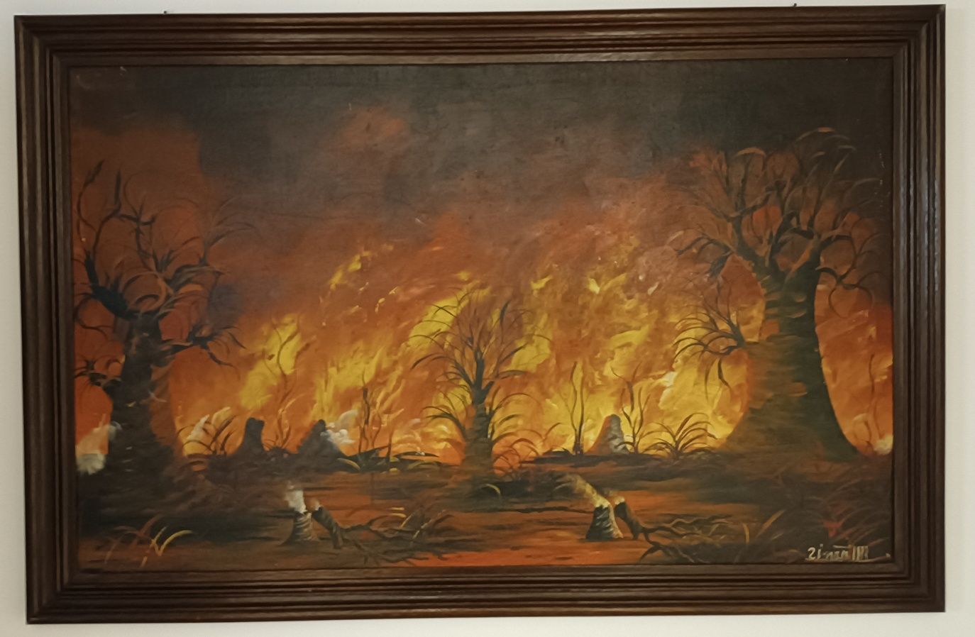 Pinturas africanas emolduradas