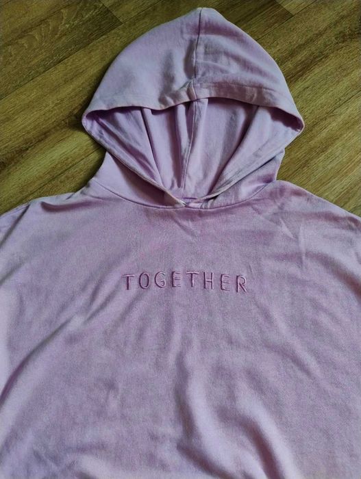 Bluza dziewczęca czarna i fioletowa nierozpinane + spodnie 164/170