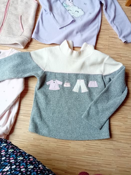 Zimowe grube ubrania dla dziewczynki 5-6 lat