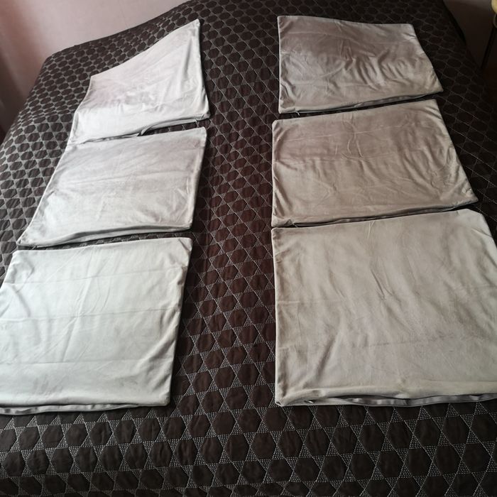 Za komplet 6 poszewek na jaśki 50 x 50