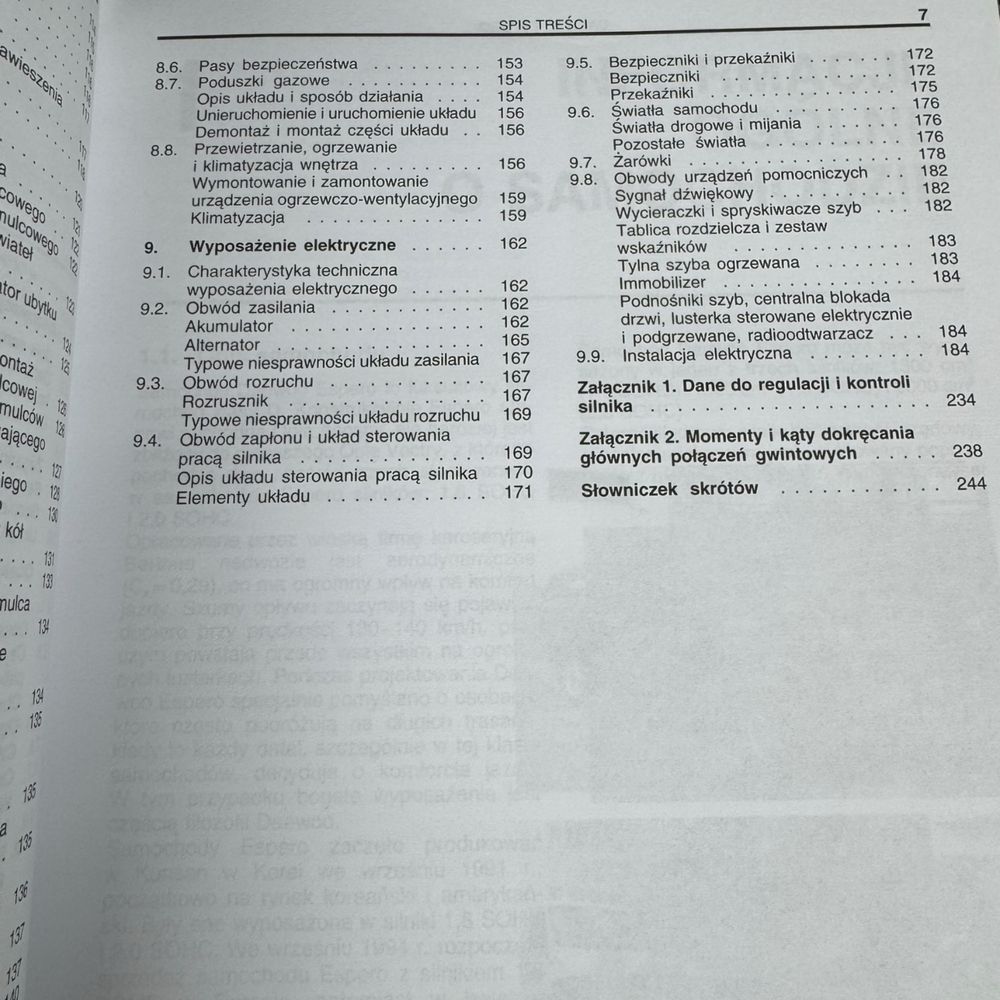 Naprawa i eksploatacja Daweoo Espero Edward Morawski J/1118