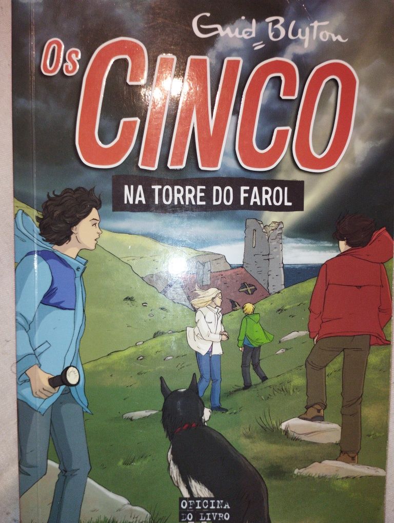 Livro "Os Cinco na torre do farol" - Oficina do Livro