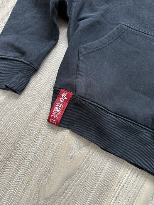 Худі Alpha Industries Original | Чоловіче M | чорне, класичний стиль