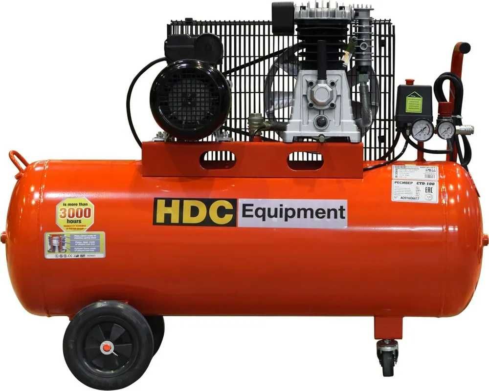 Компресор повітряний HDC 100л 3.2кВт 10атм 420л/хв компрессор Польша