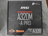 AMD Ryzen 3 1200 + MSI A320M -A PRO m-ATX Używane 100% sprawne