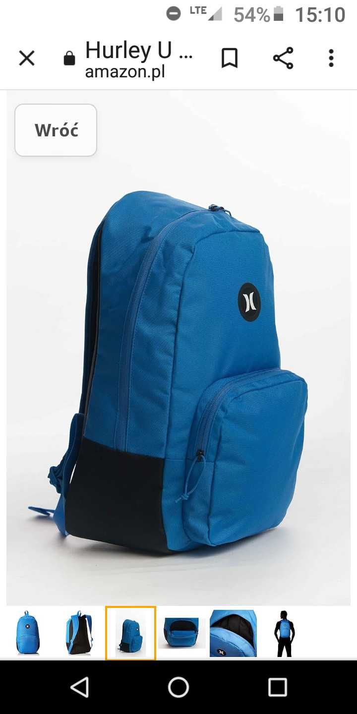 Plecak HURLEY nowy niebieski