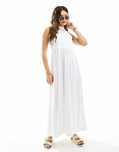 Asos Design 36 S Biała Sukienka Maxi H15175