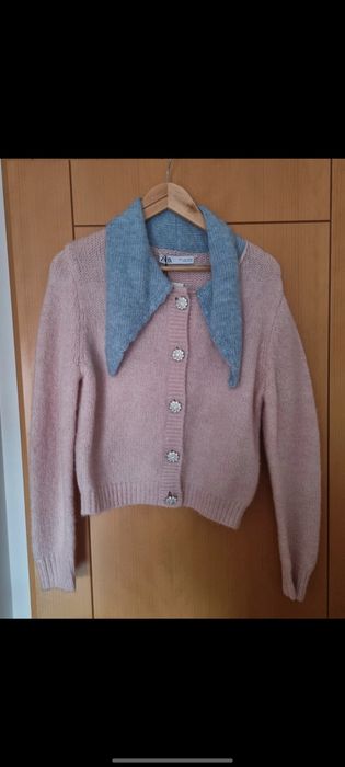 Casaco Zara de malha com botões jóia