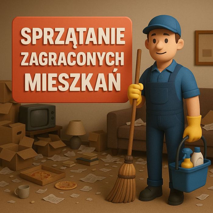 Sprzątanie zagraconych mieszkań