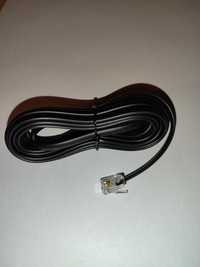 Kabel RJ11 czarny telefoniczny