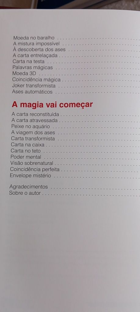 Livro truques com cartas