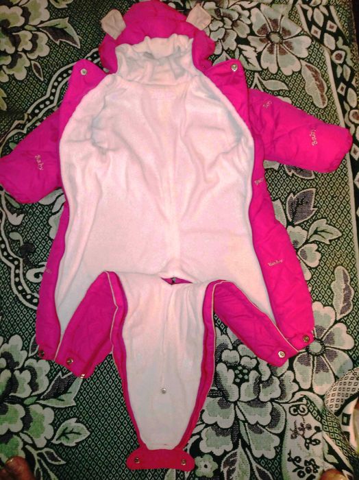 Дитячий зимовий комбінезон трансформер "Бейбик" з отстежной овчиною