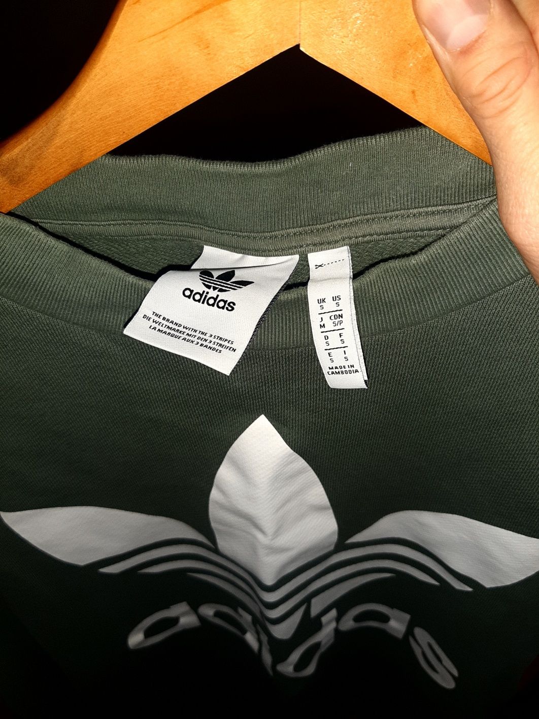 Bluza Adidas Originals Trefoil Crewneck Oversize