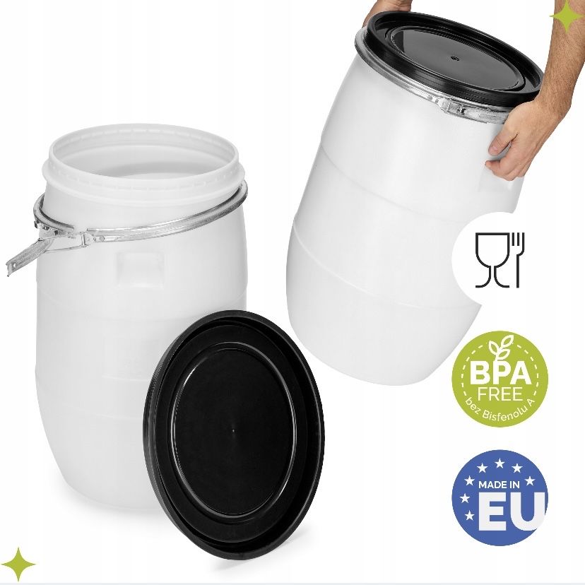 Beczka 60L Nowa 85zł biala lub niebieska