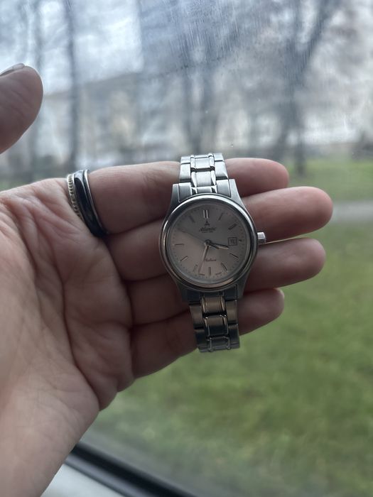 Жіночий кварцовий годинник Atlantic Seabase Ladies Silver