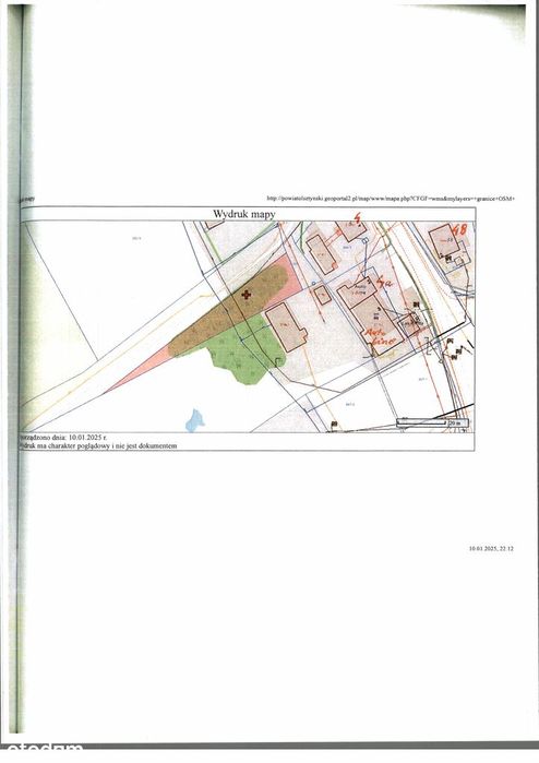 Syndyk sprzeda udział 1/2 w działce o pow. 855 m2 w Spręcowie