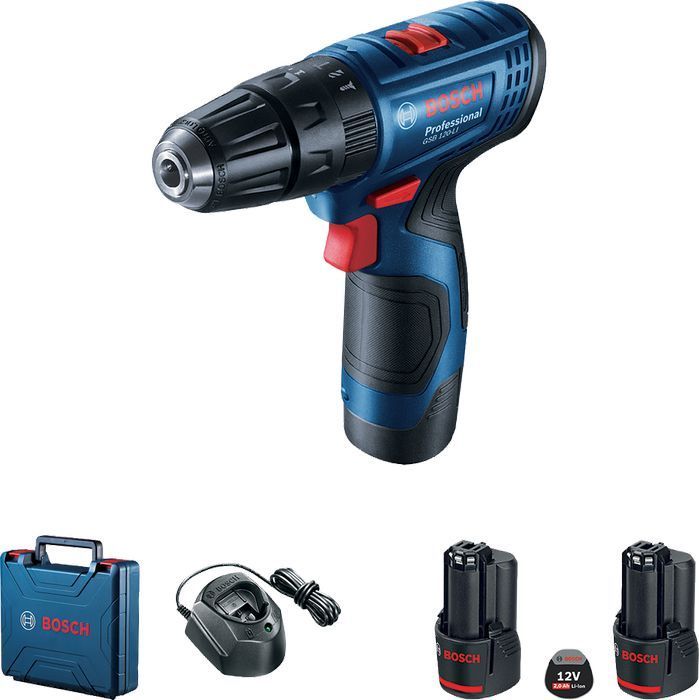 Wiertarko-Wkrętarka Aku. Udarowa Gsb 120-Li 2*2.0Ah Bosch