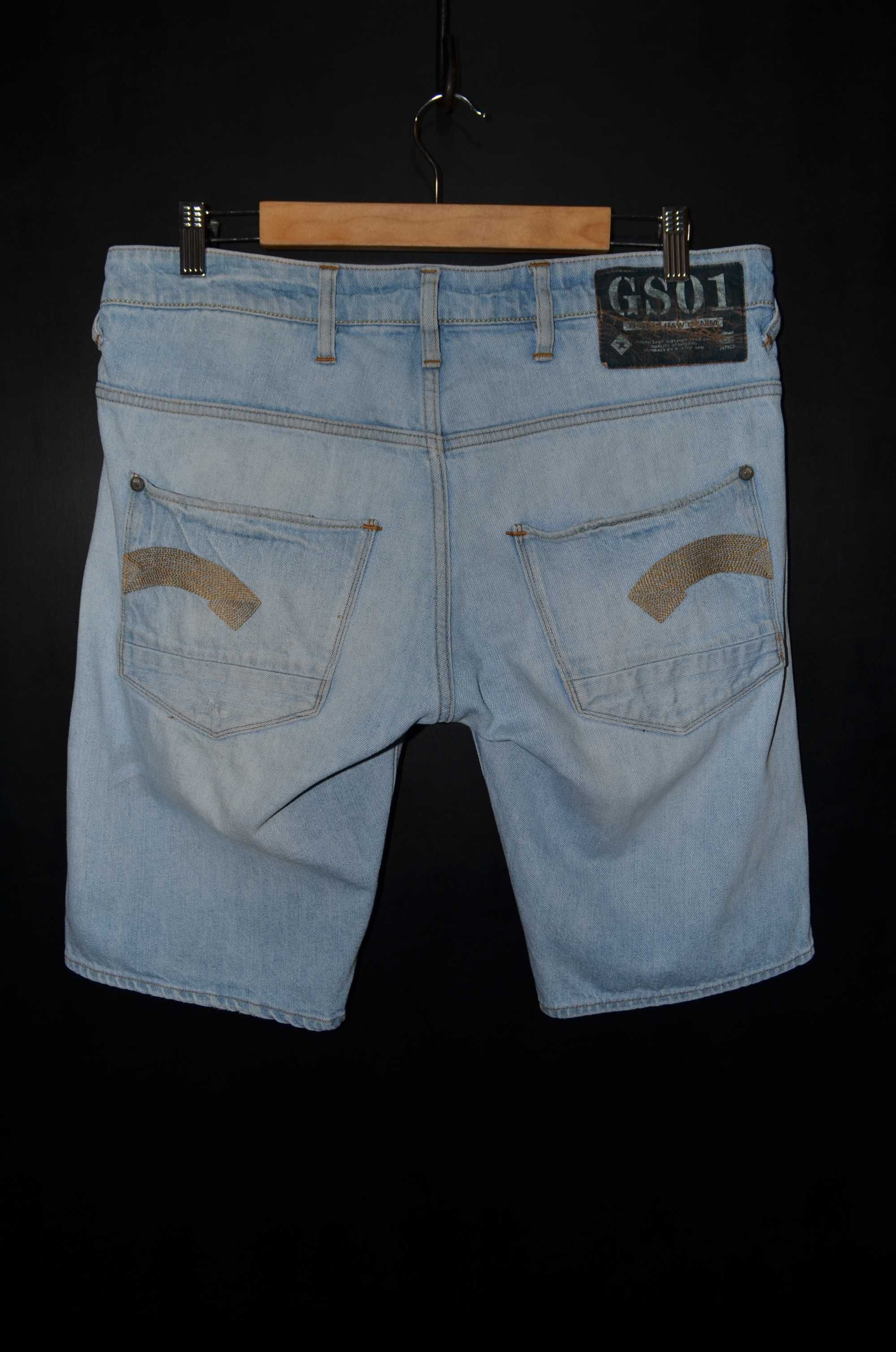 Шорты Джинсовые G-Star Raw Originals Heller Low Straight 1/2 Size W 33