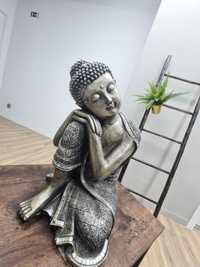 Buda prateado decorativo