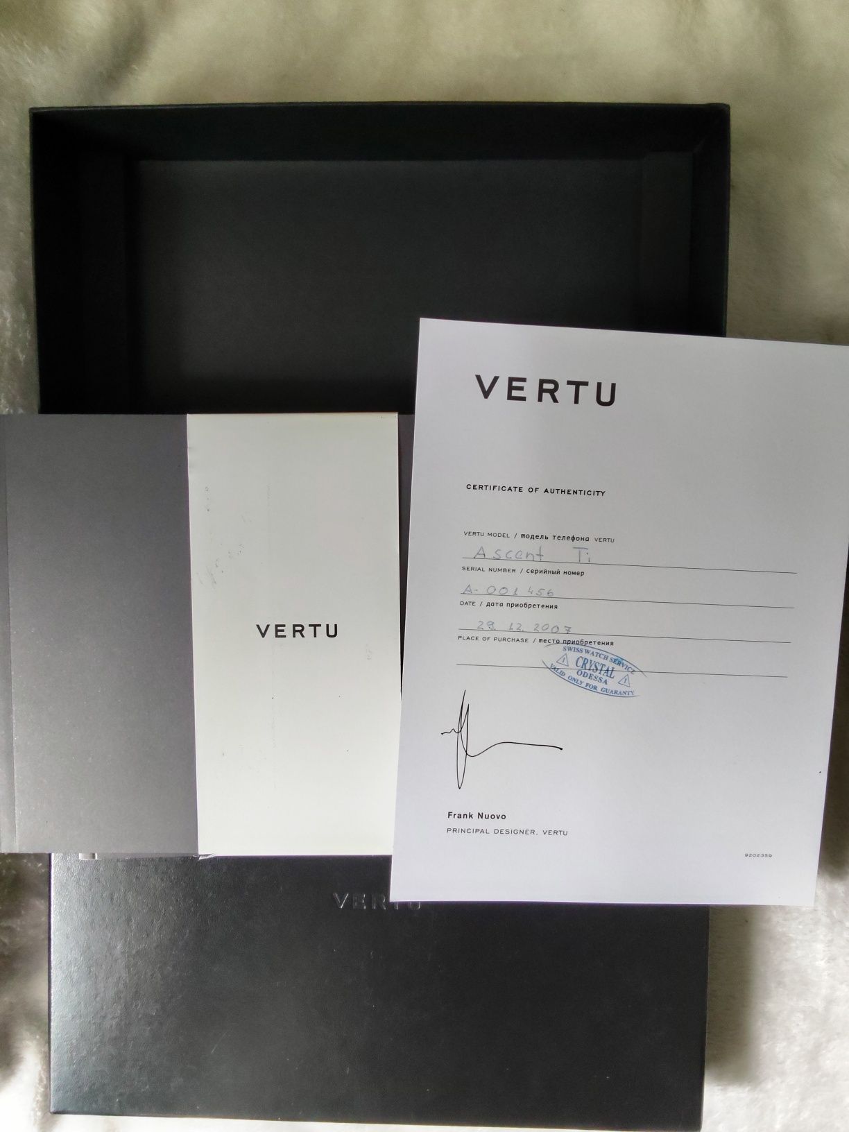 Vertu Ascent Ti оригинал