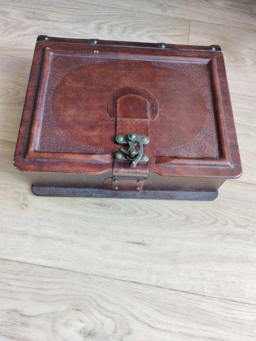 Подарочный набор, кофр, короб с графином, дерево, кожа