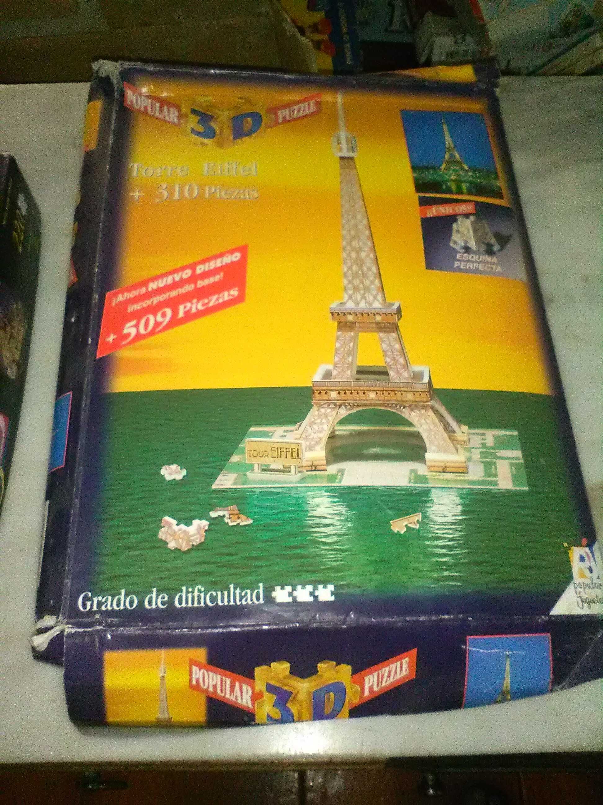 Puzzle 3 D Antigo Torre Eiffel