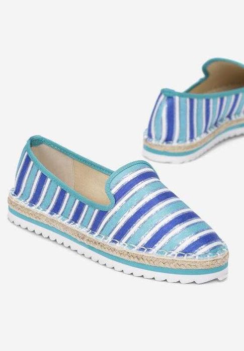 Эспадрильи голубые женские 36 размер
