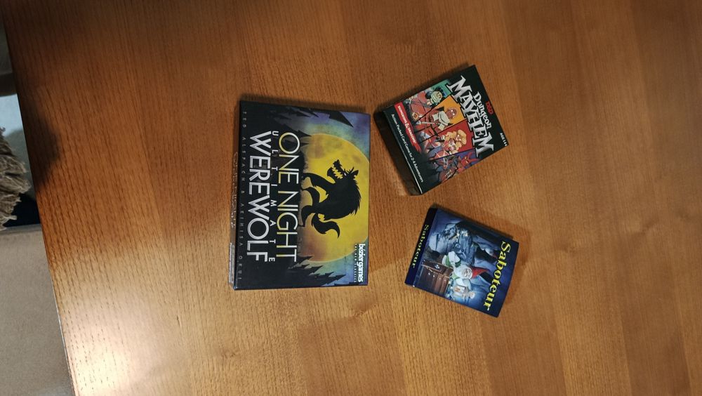 Bundle - Saboteur & Dungeon Mayhem & One Night Ultimate Werewolf