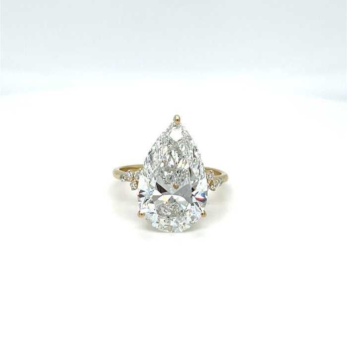 Anel - 14 K Ouro amarelo - 8.23ct. tw. Diamante