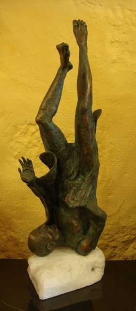 Gustavo Bastos, escultura em bronze