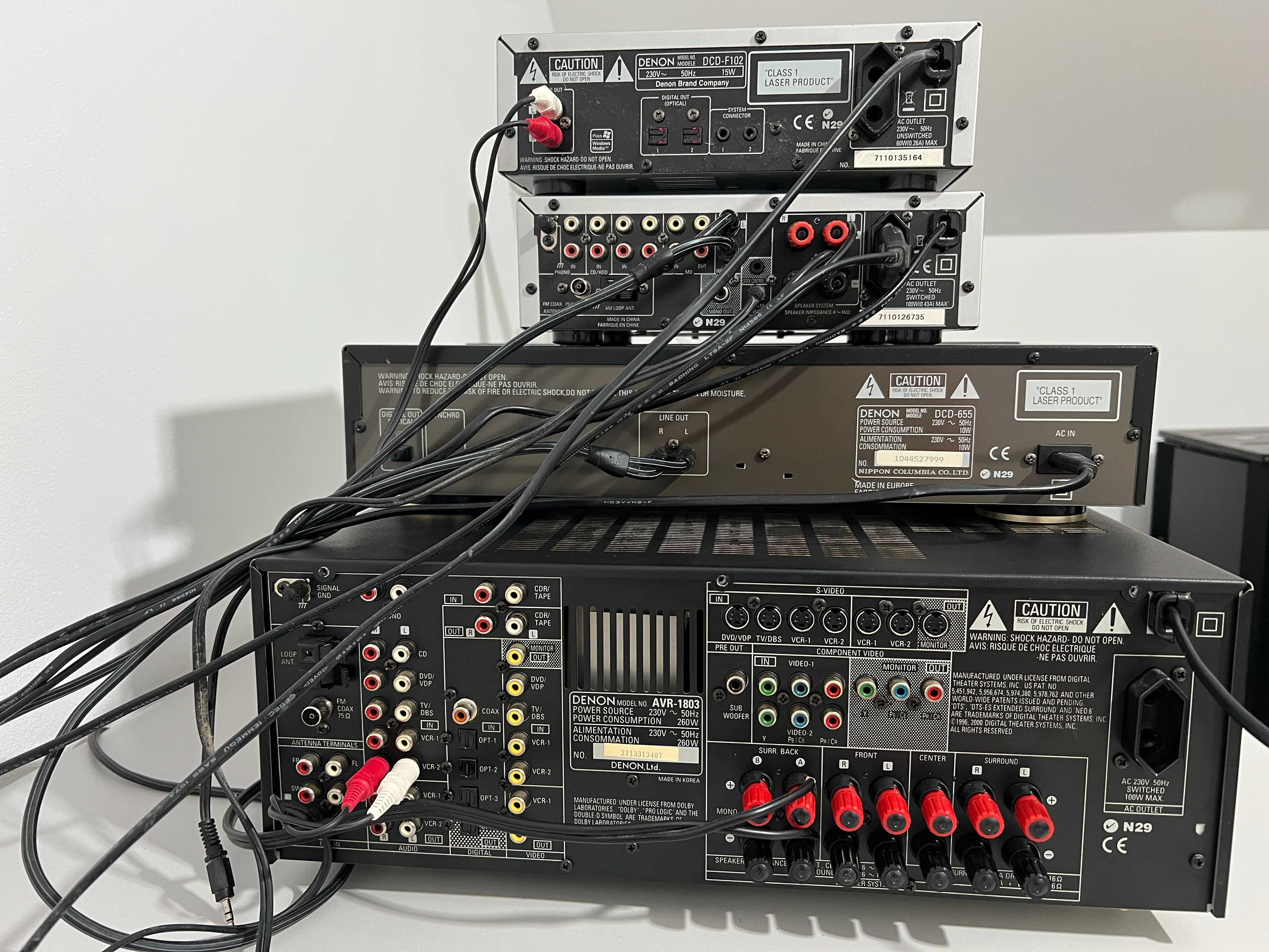 DENON  DCD-F102, DRA-F102, DCD-655, AVR-1803, KOLUMNY SC-F102