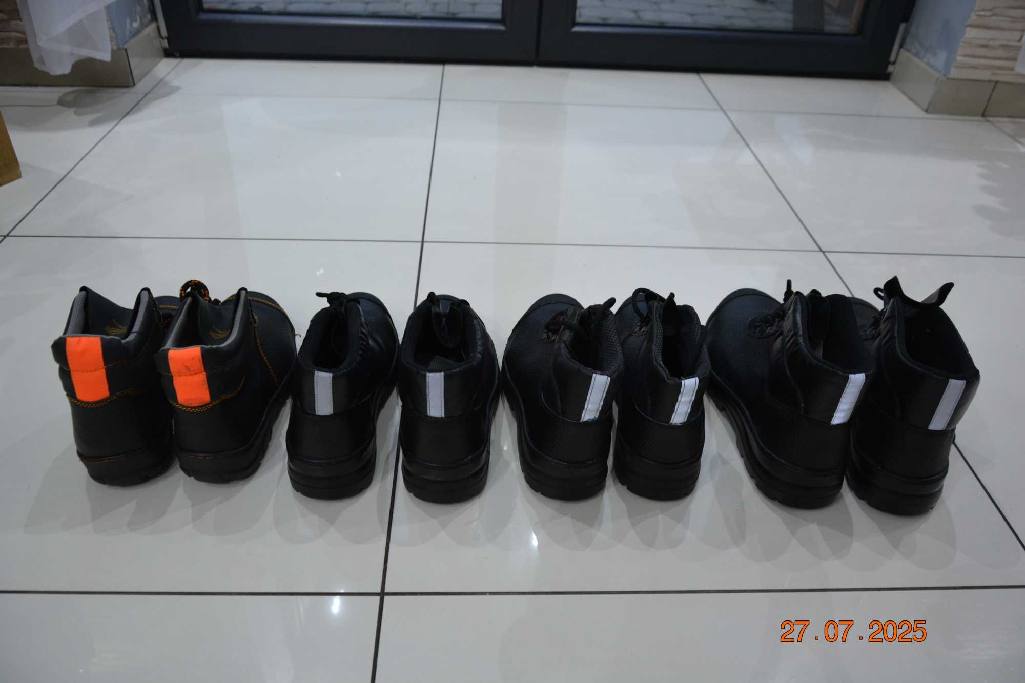 Buty robocze bezpieczne z metalowymi noskami Trzewiki robocze NOWE