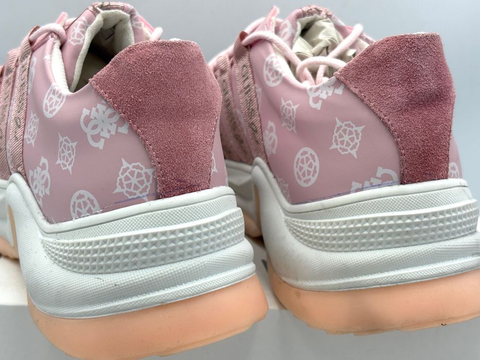 ‼️Nowe oryginalne sneakersy GUESS Renata różowe 39 AZ 230 ekoskóra