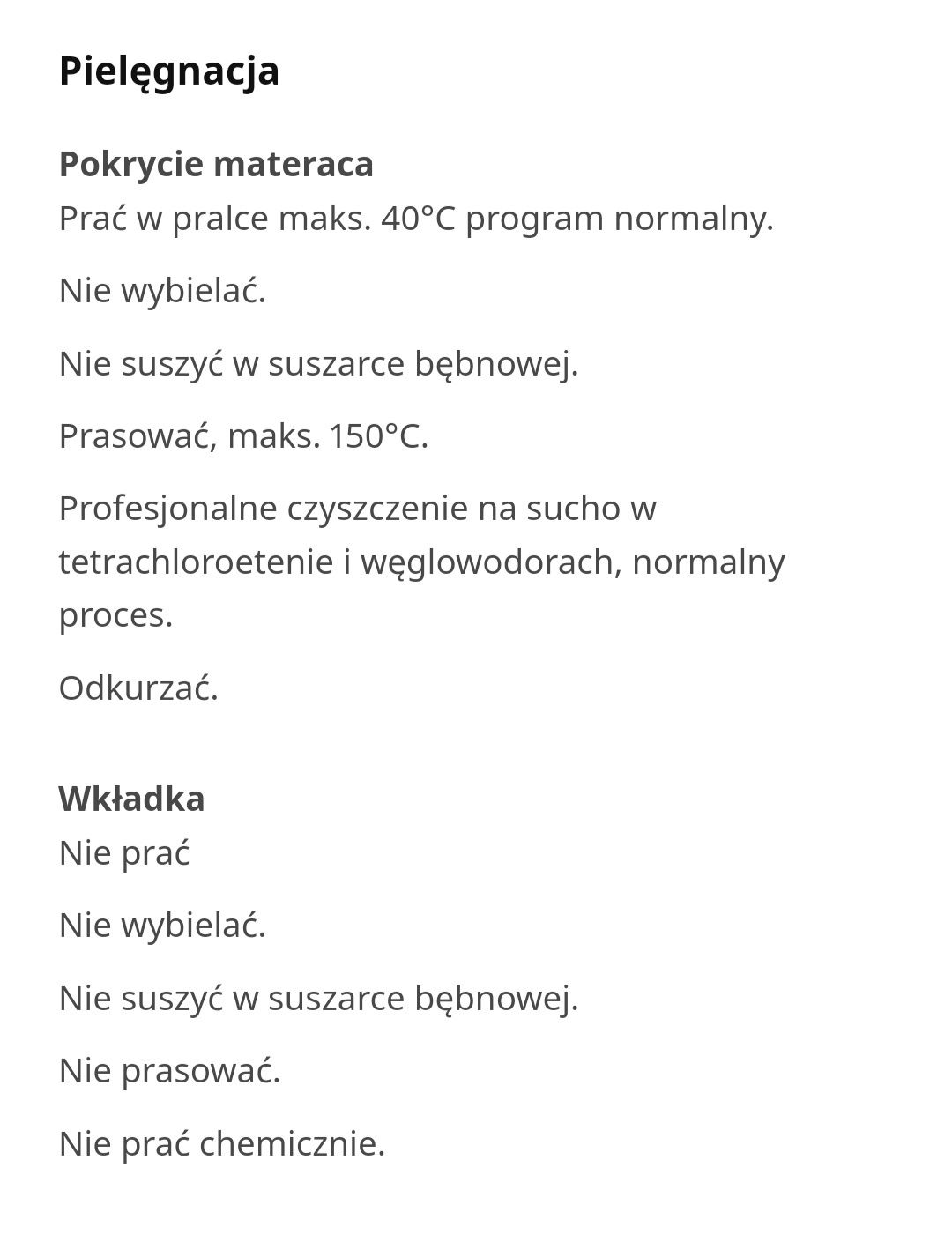 Dwa Materace sprężynowe Ikea 80x200 zakupione do leżanki Hemnes