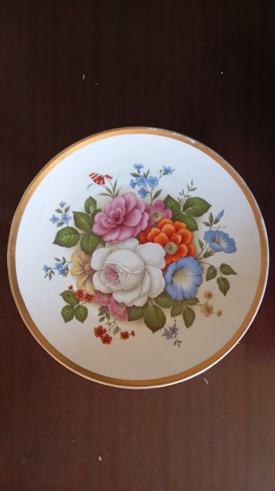 Prato Decorativo com Flores