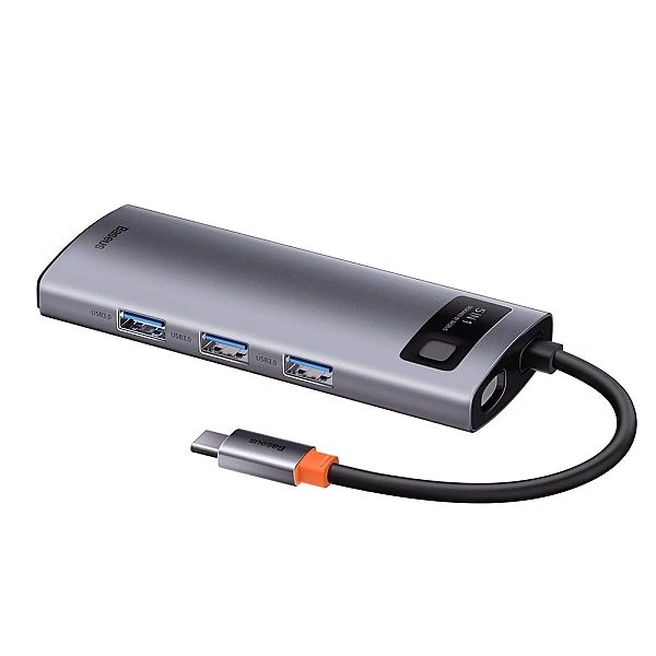 Baseus Metal Gleam 5w1 wielofunkcyjny HUB USB Typ C - USB Typ C Power