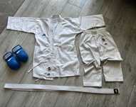 Kimono napięstniki pas komplet do karate 130/140