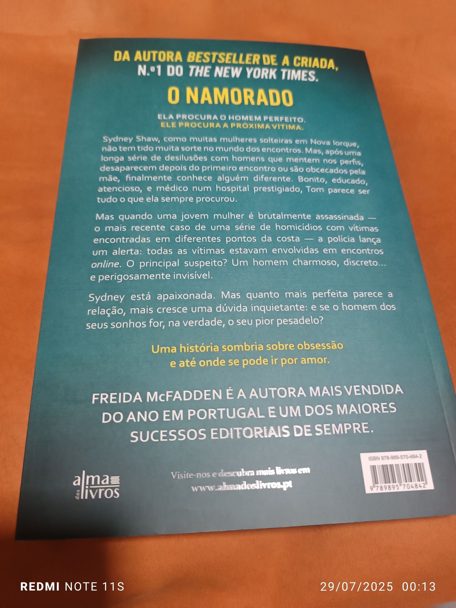 Livro NOVO o namorado da FREIDA McFADDEN