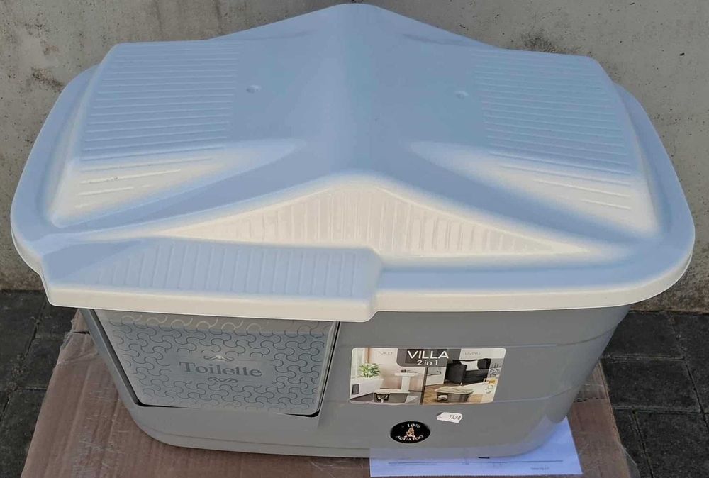 CASOTA CÃO/GATO Plástico 57.5 Com X38.5 Lar CX37 Alt nova nunca usada.