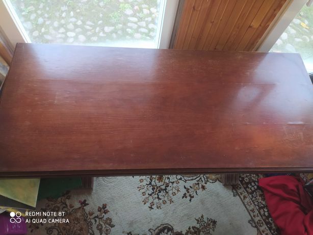 Stół ława drewniany z korbka podnoszacy