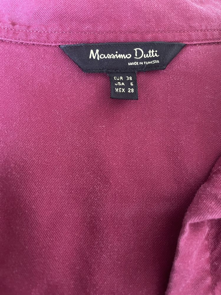 Burgundowa koszula M