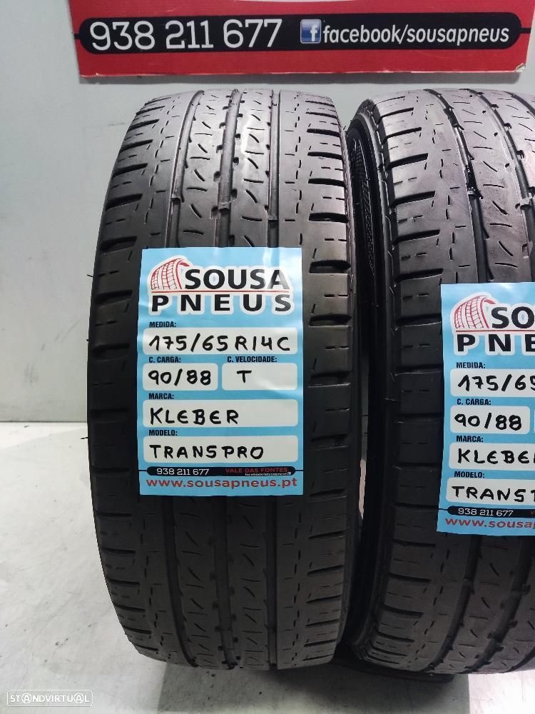 2 pneus semi novos 175-65r14c kleber - oferta dos portes 75 EUROS